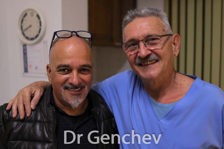 Dr Genchev with a patient for basal dental implants
